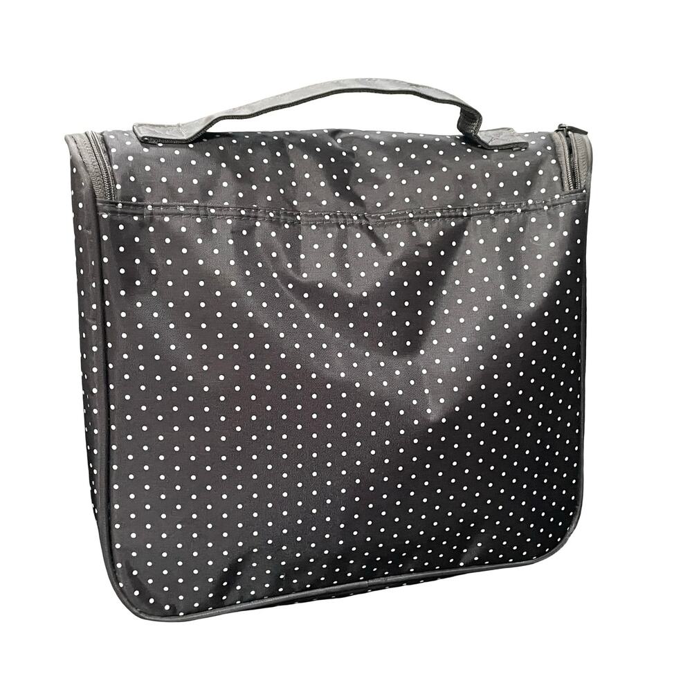 Thirty One Polka Dot Hanging Travel Toiletry Bag Cosmetic Makeup Organizer Case